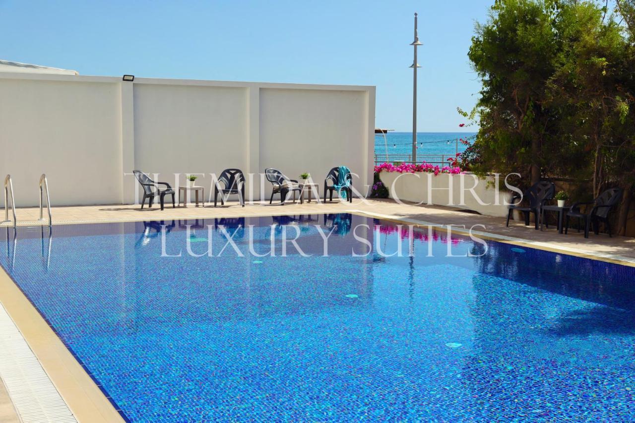 Luxury Penthouse 1Br-Seafront-Seasonal Pool-Central ラルナカ エクステリア 写真