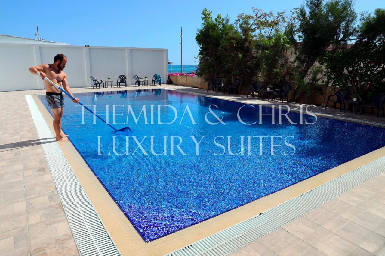 Luxury Penthouse 1Br-Seafront-Seasonal Pool-Central ラルナカ エクステリア 写真